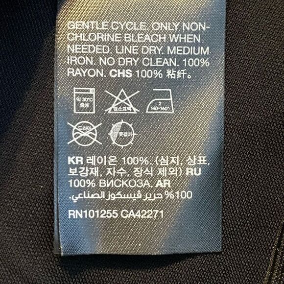 & Other Stories Stockholm Atelier Flare Trousers Black Crepe Knit Pull-On Split - Picture 11 of 13